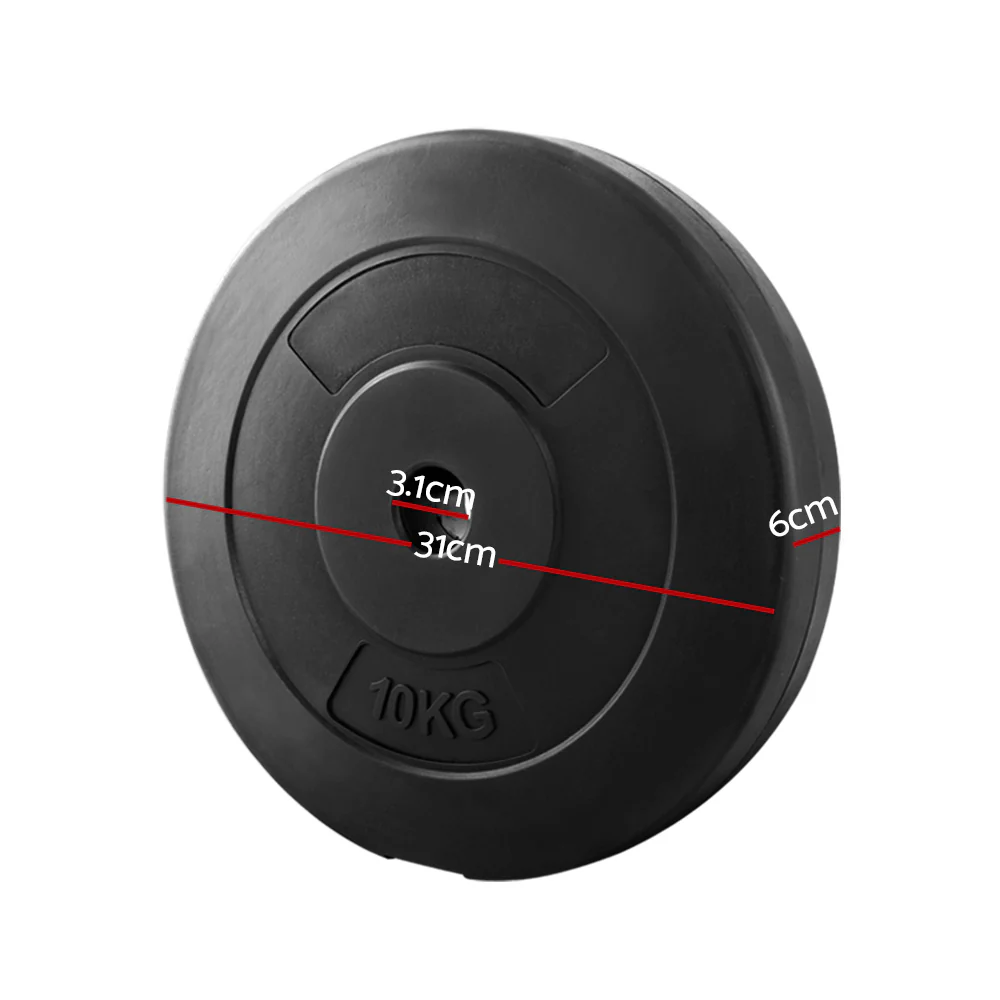 Everfit Weight Plates Standard 2X 10kg Barbell Plate Weight Lifting - Image 2
