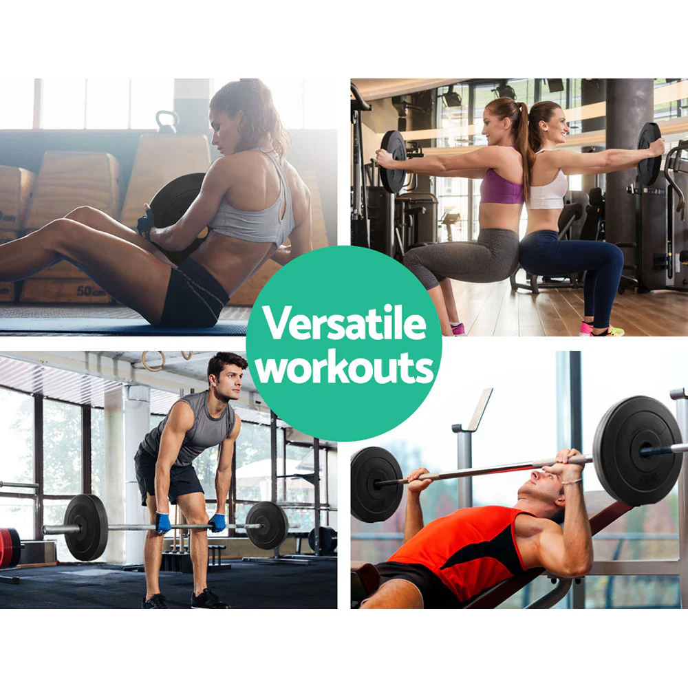 Everfit Weight Plates Standard 2X 10kg Barbell Plate Weight Lifting - Image 6