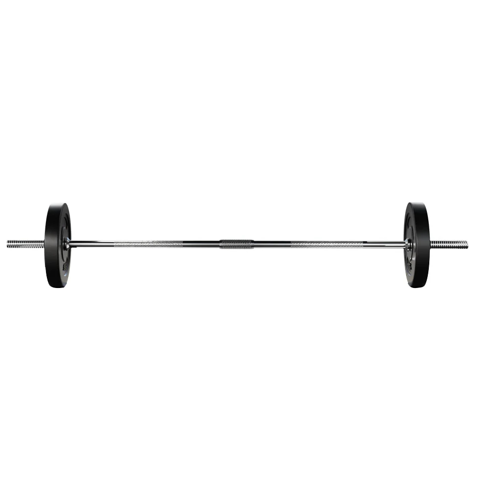 Everfit 18kg Barbell Set Weight Plates Bar Lifting Bench 168cm - Image 3