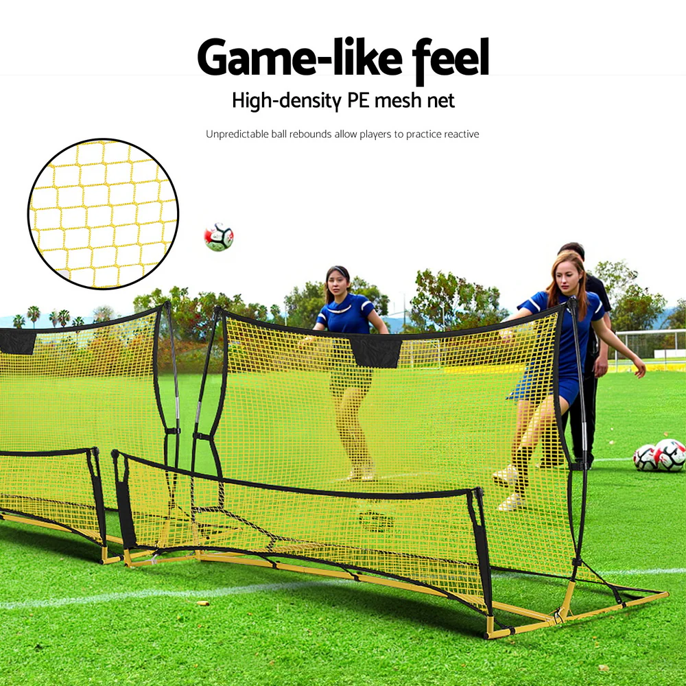 Everfit 2.1m Football Soccer Net Portable Goal Net Rebounder Sports Training Yellow - Image 5