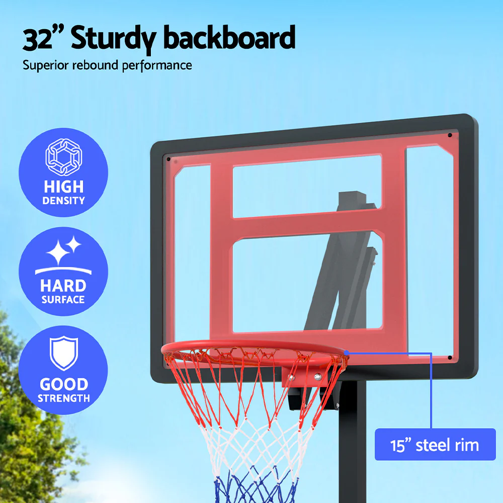 Everfit 2.6M Basketball Hoop Stand System Portable Kid - Image 6