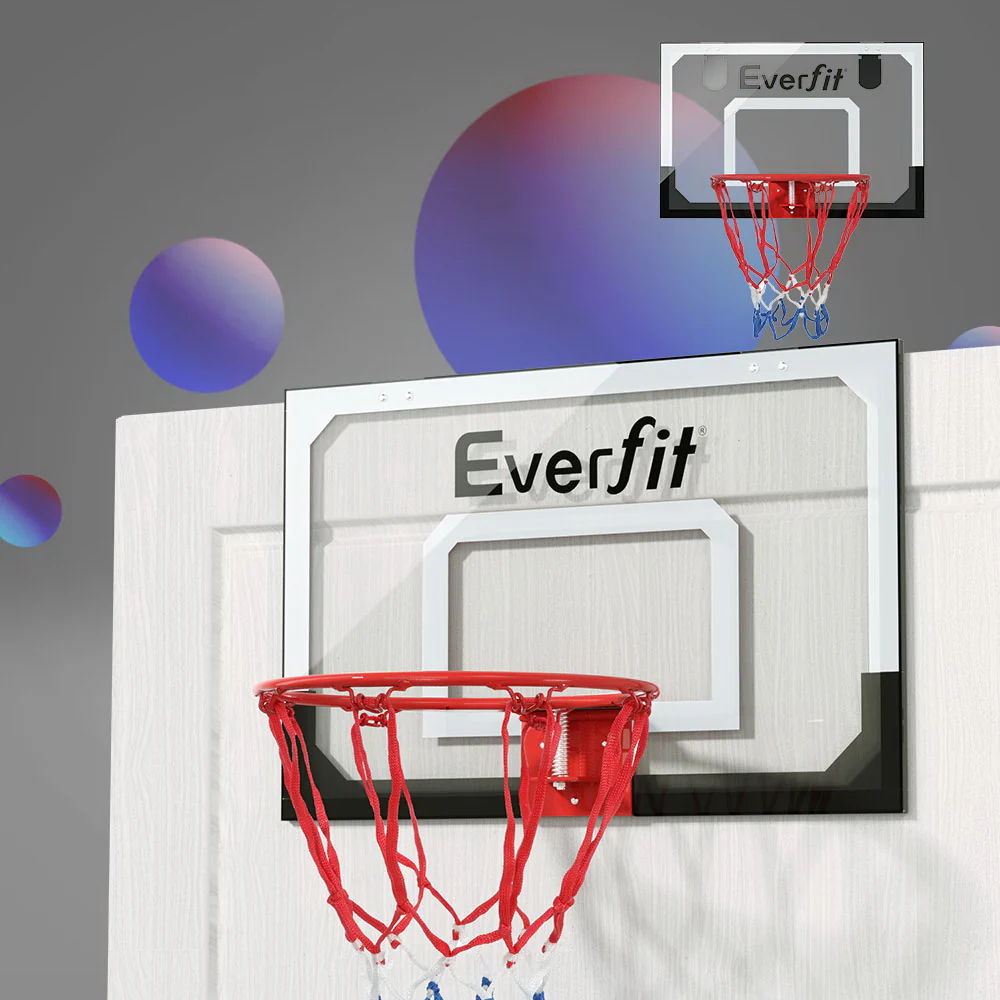Everfit 23 Mini Basketball Hoop Backboard Door Wall Mounted Sports Kids Black - Image 7