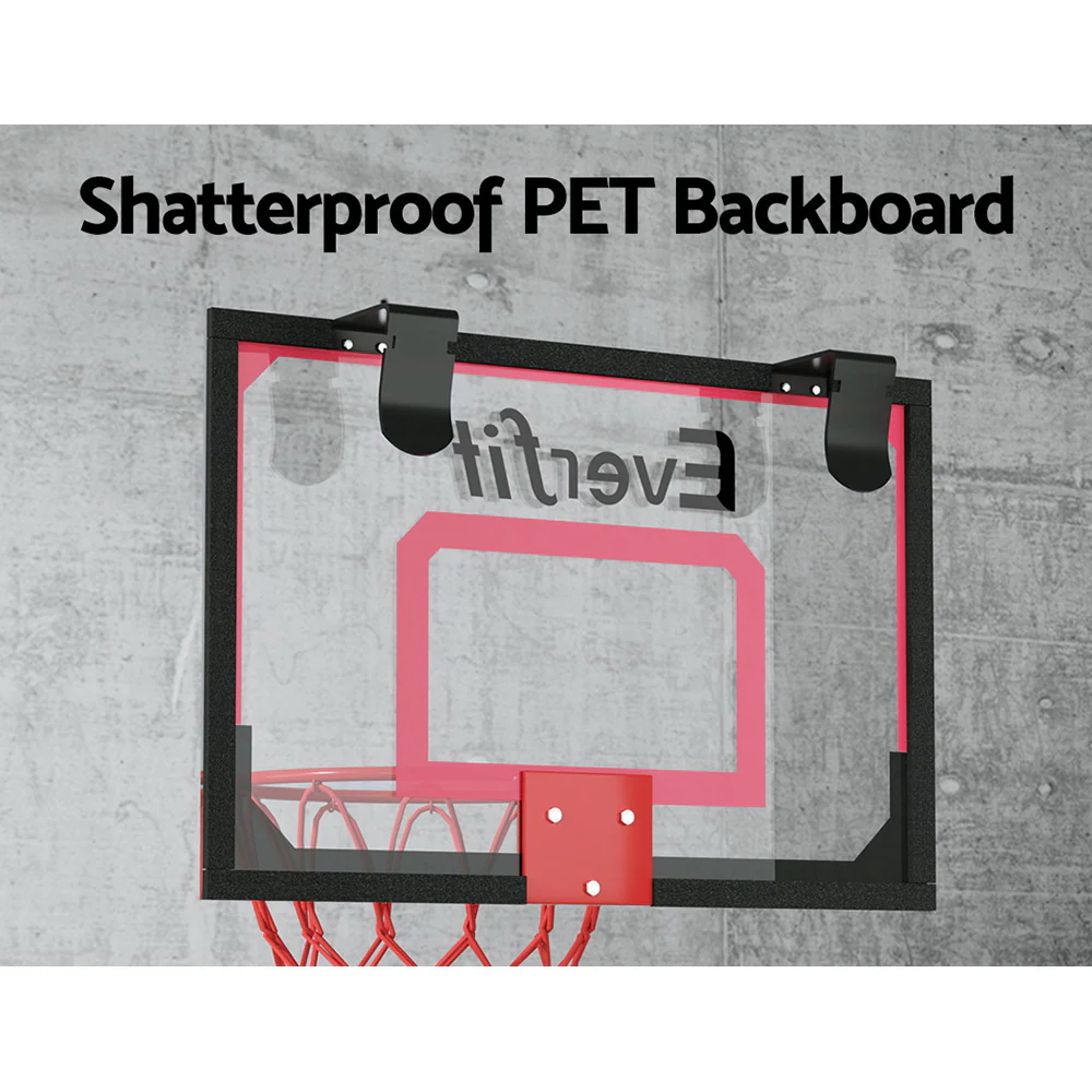 Everfit 23 Mini Basketball Hoop Backboard Door Wall Mounted Sports Kids Red - Image 5