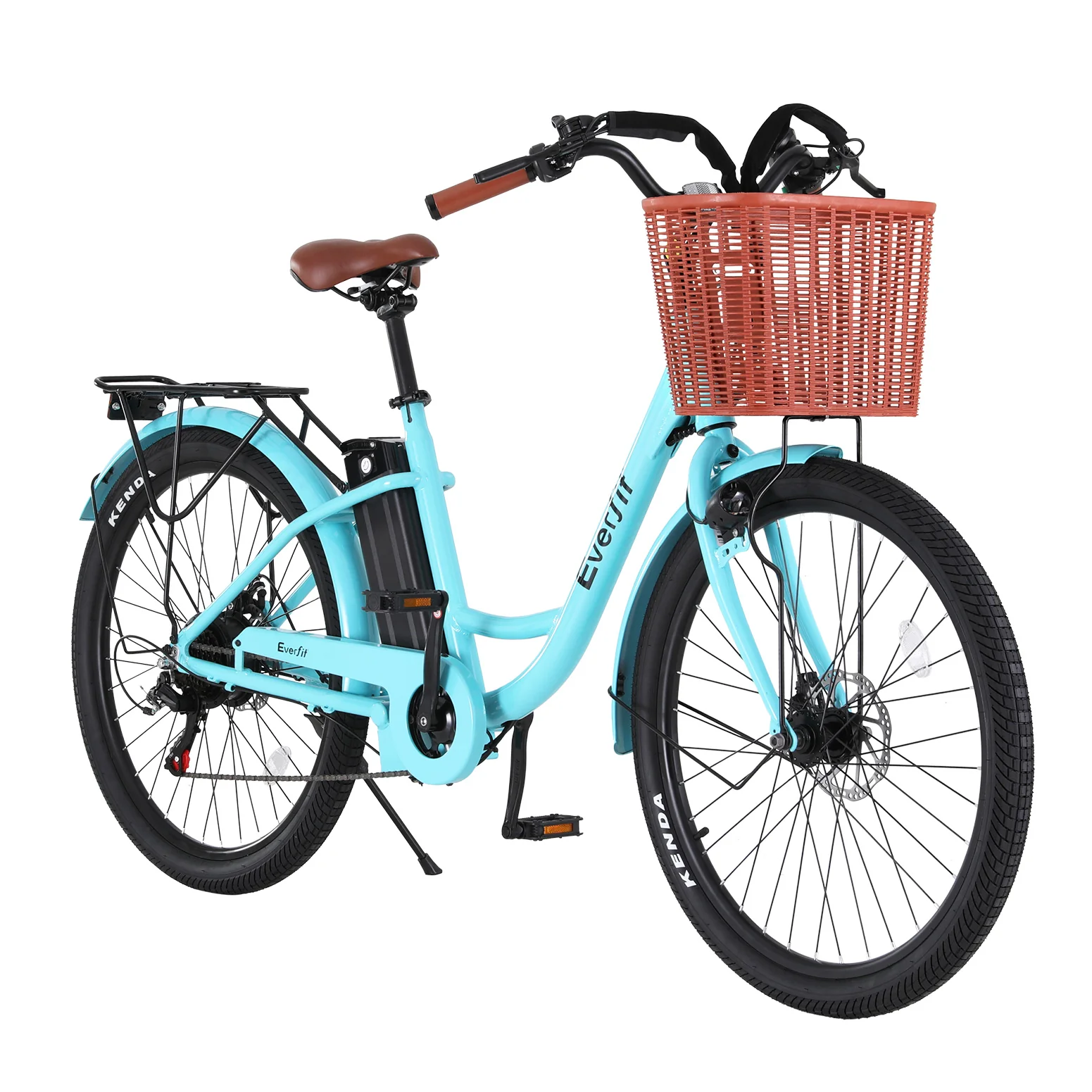 Everfit 26 Electric Bike City Bicycle eBike e-Bike Commuter w/ Battery BL - Image 4
