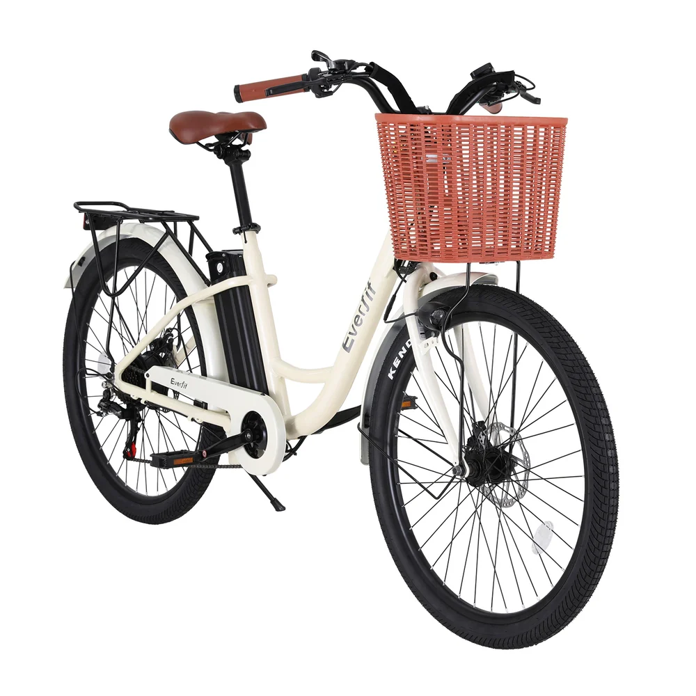 Everfit 26 Electric Bike City Bicycle eBike e-Bike Commuter w/ Battery WH - Image 4