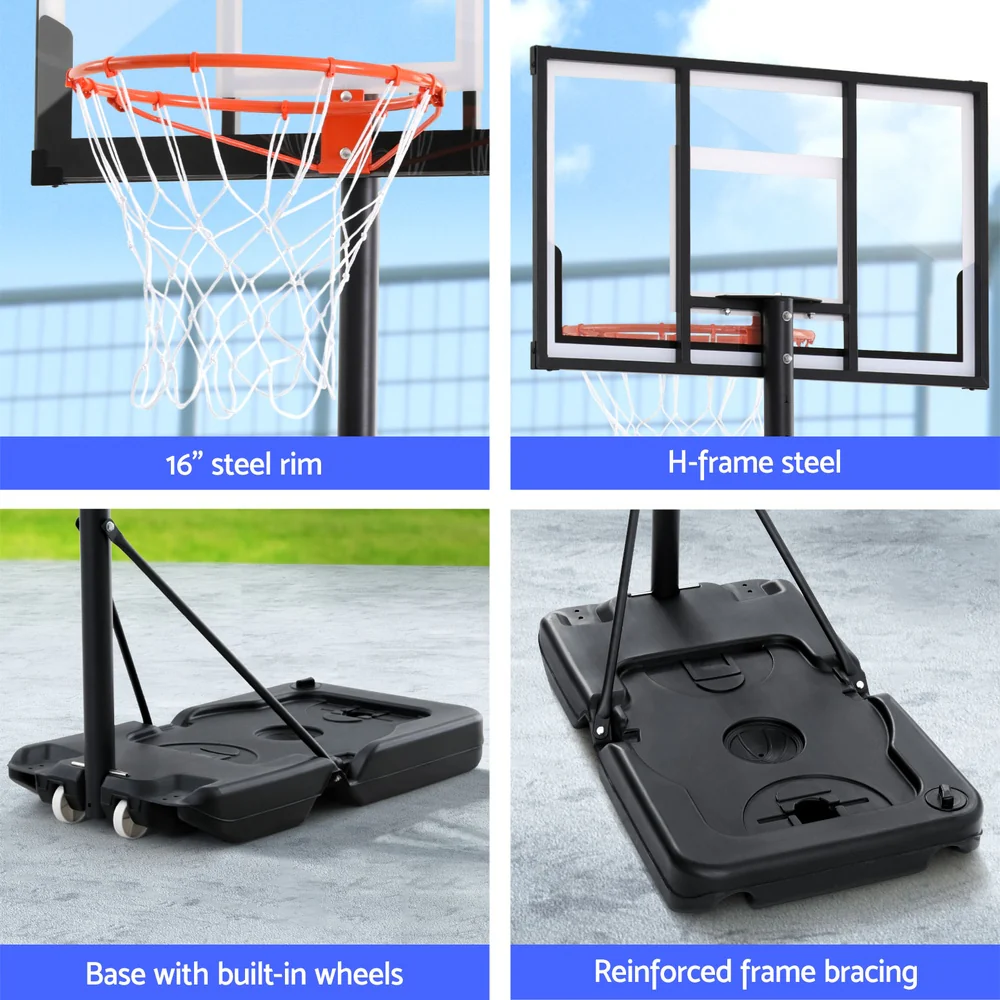 Everfit 3.05M Basketball Hoop Stand System Portable Height Adjustable w/ Knob - Image 5