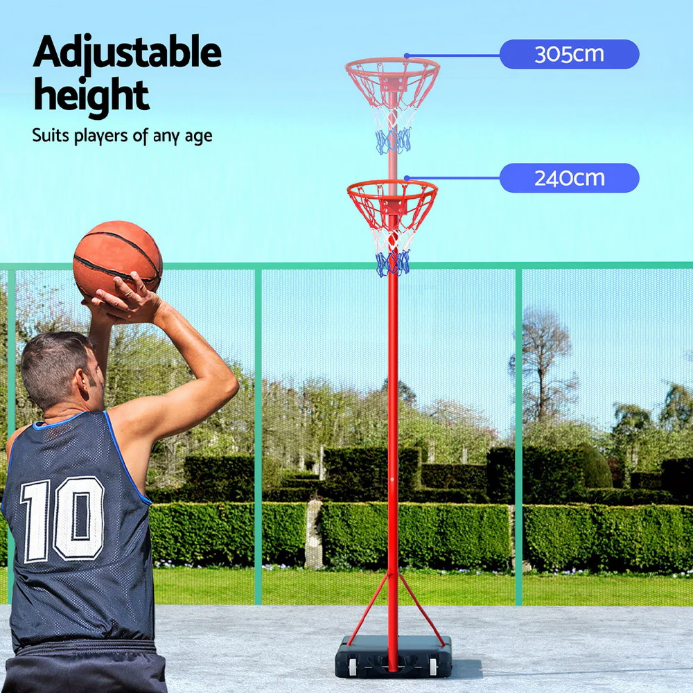 Everfit 3.05M Netball Hoop Basketball Stand System Net Ring - Image 6