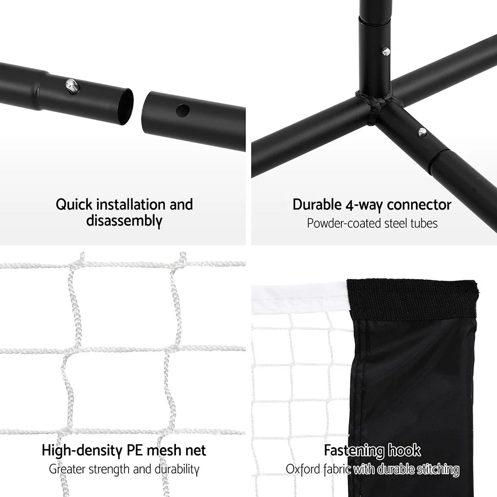 Everfit 3.6M Badminton Tennis Net Portable Volleyball Kit Adjustable Height - Image 6