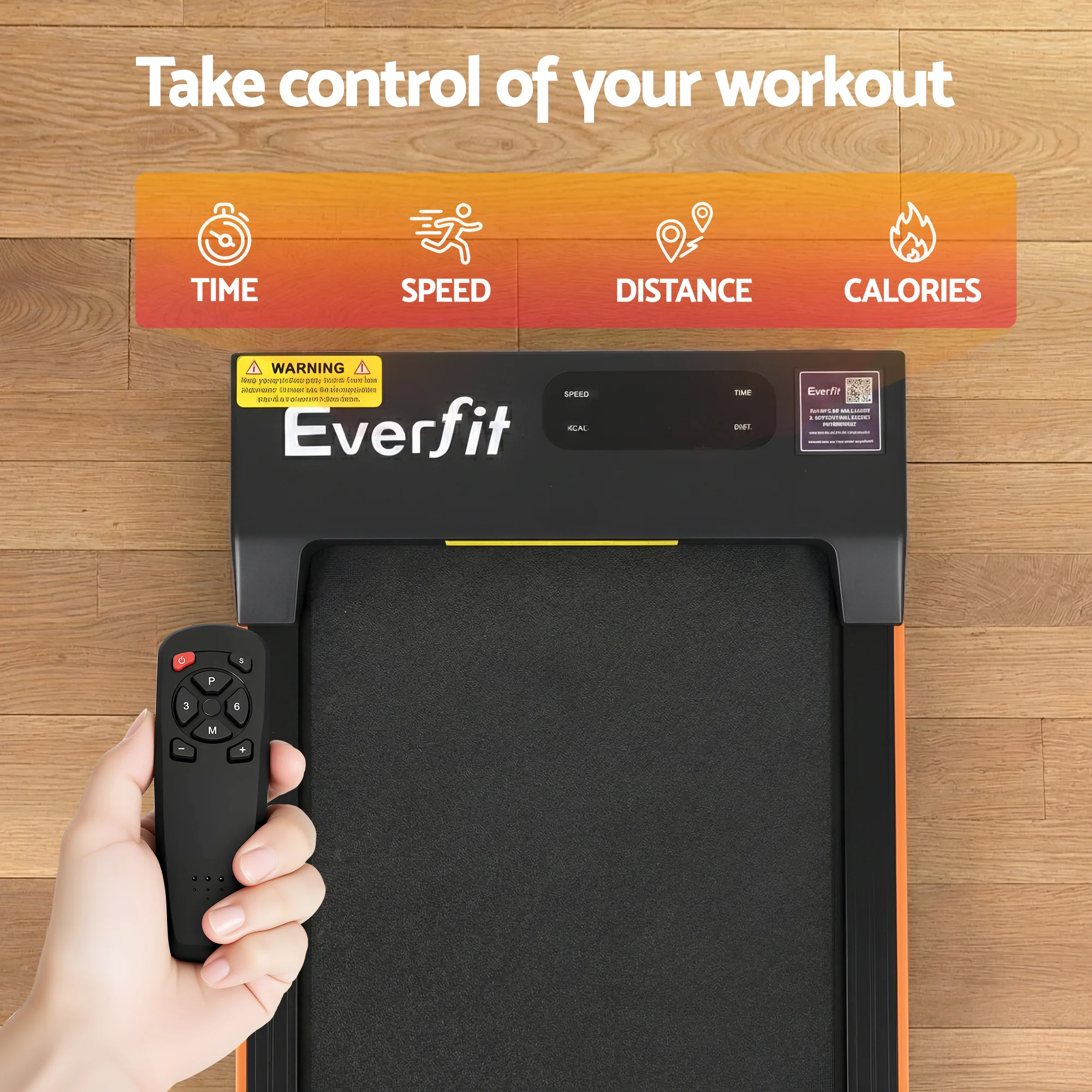 Everfit 3 in 1 Walking Pad Treadmill 12% Incline Under Desk Treadmills for Home Gym With 38cm Wide Belt - Image 7