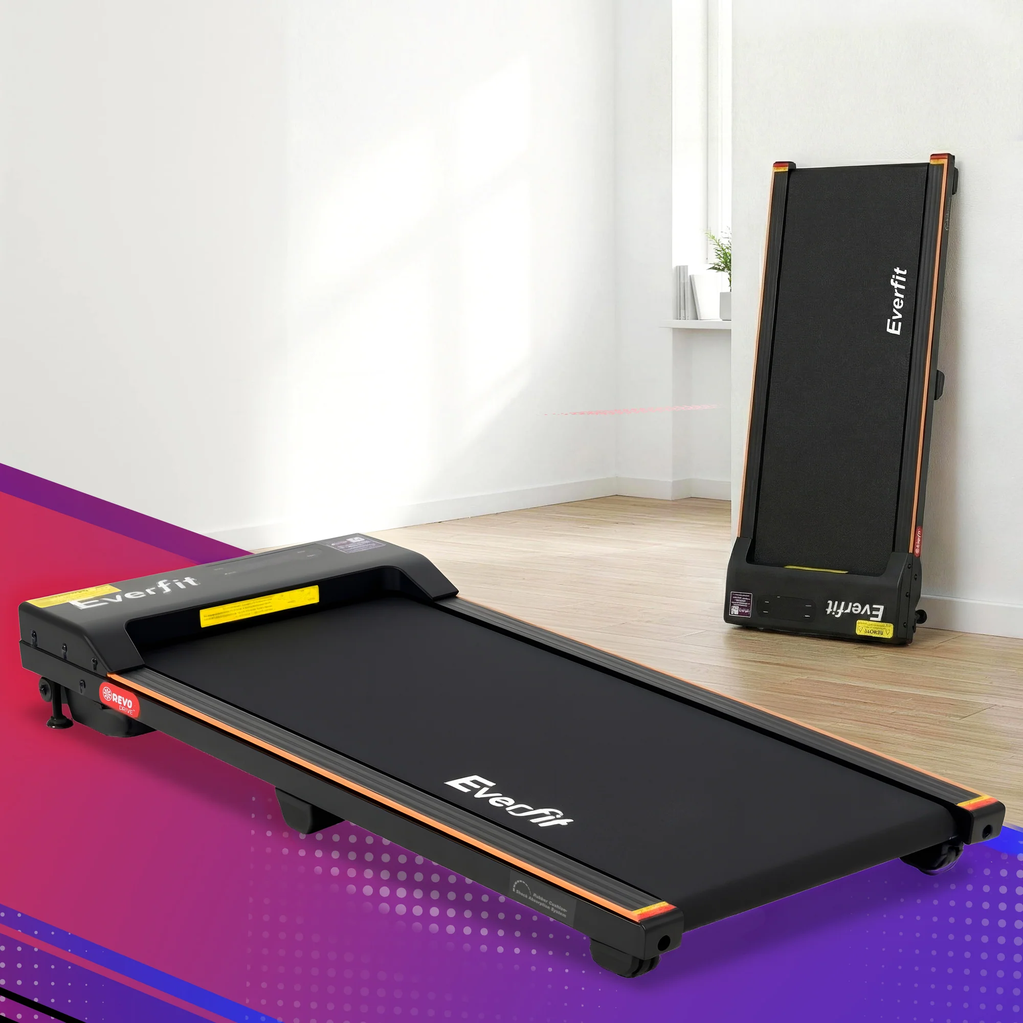 Everfit 3 in 1 Walking Pad Treadmill 12% Incline Under Desk Treadmills for Home Gym With 38cm Wide Belt - Image 8