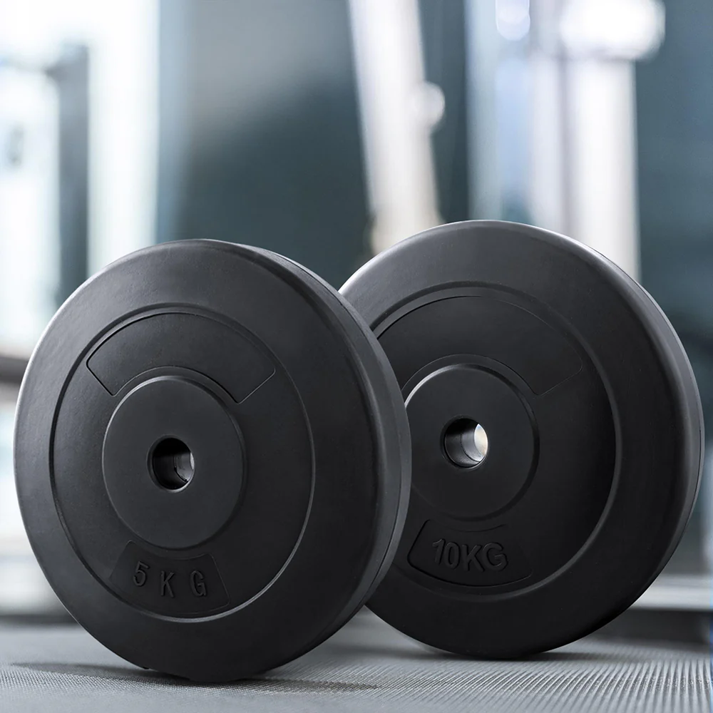 Everfit 30kg Barbell Weight Plates Standard Home Gym Press Fitness Exercise - Image 2