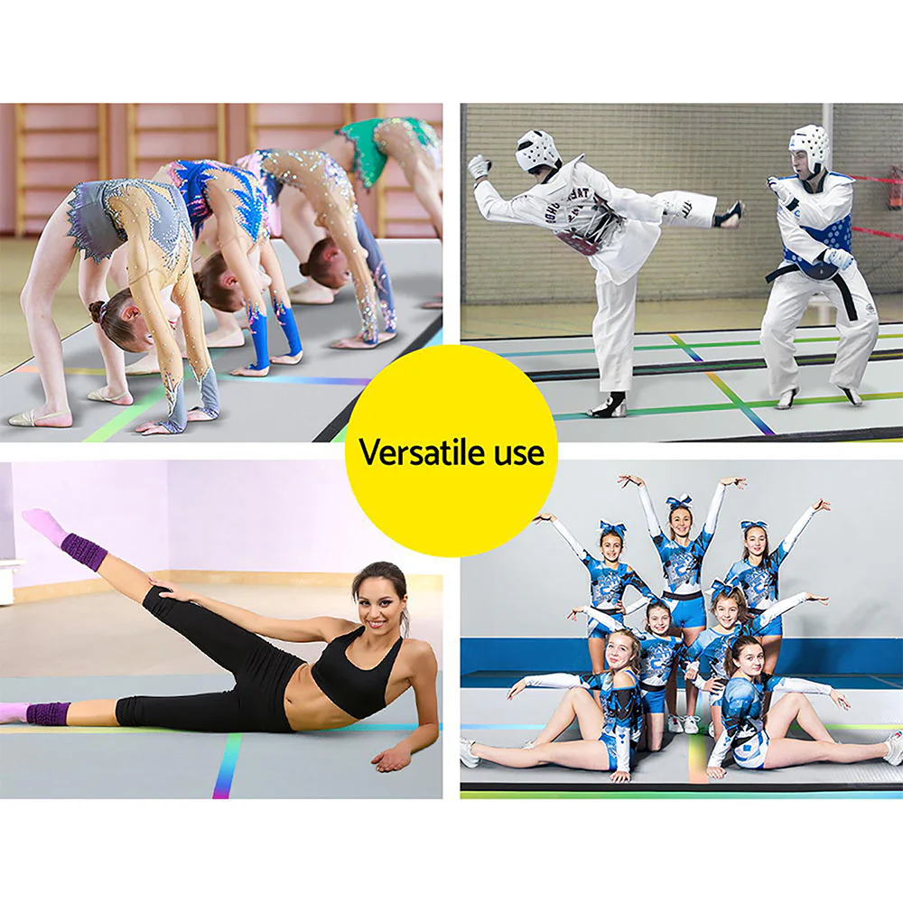 Everfit 3M Air Track Gymnastics Tumbling Exercise Mat Inflatable Mats + Pump - Image 7
