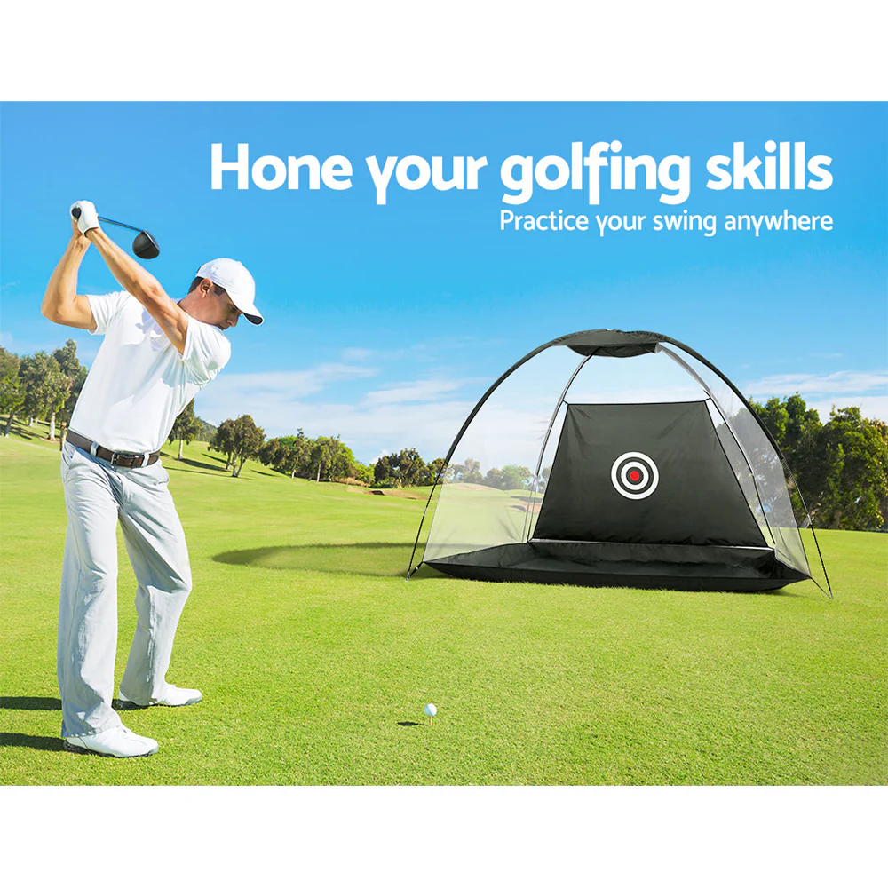 Everfit 3M Golf Practice Net Portable Training Aid Driving Target Tent Black - Image 5