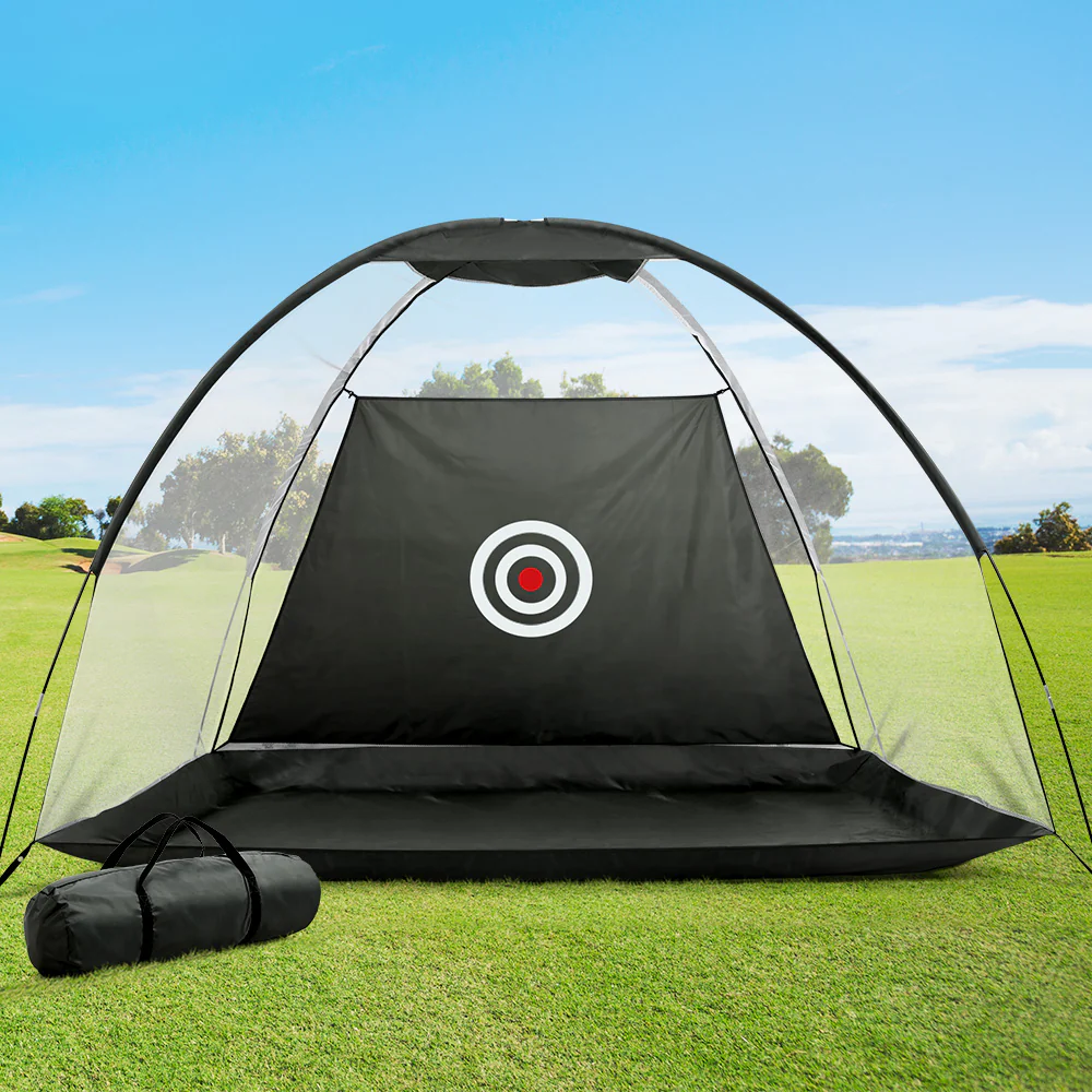Everfit 3M Golf Practice Net Portable Training Aid Driving Target Tent Black - Image 8