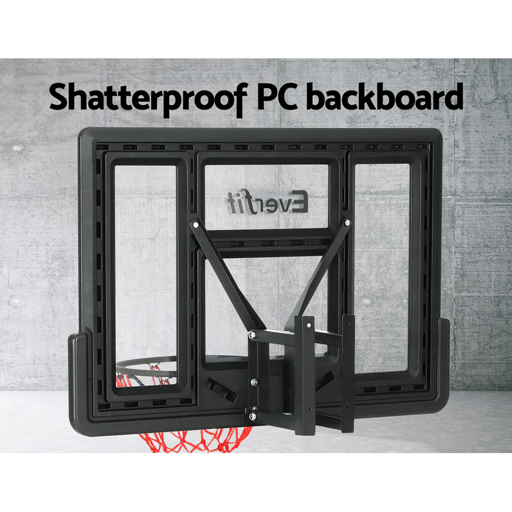 Everfit 45‘’ Kids Basketball Hoop Backboard Wall Mounted Ring Net Sports - Image 5