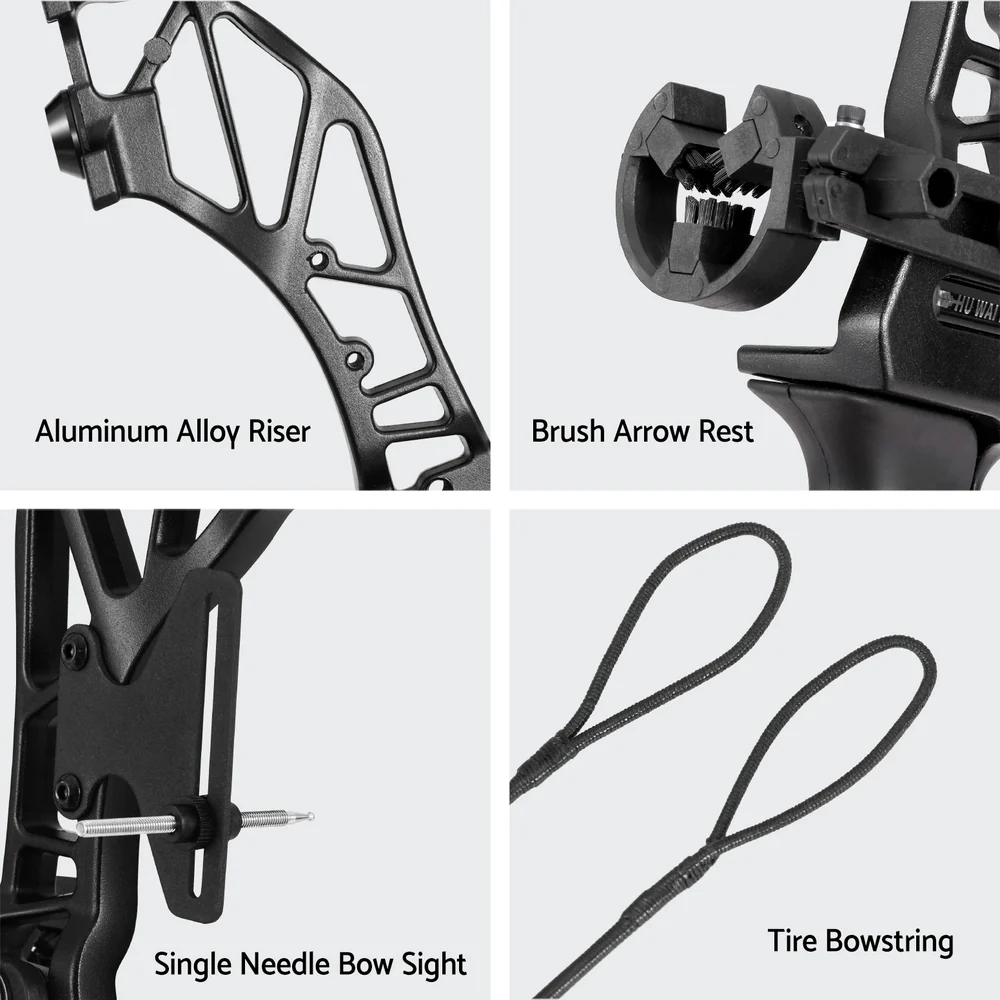 Everfit 55lbs Bow Arrow Set Recurve Takedown Archery Hunting for Beginner Red - Image 7