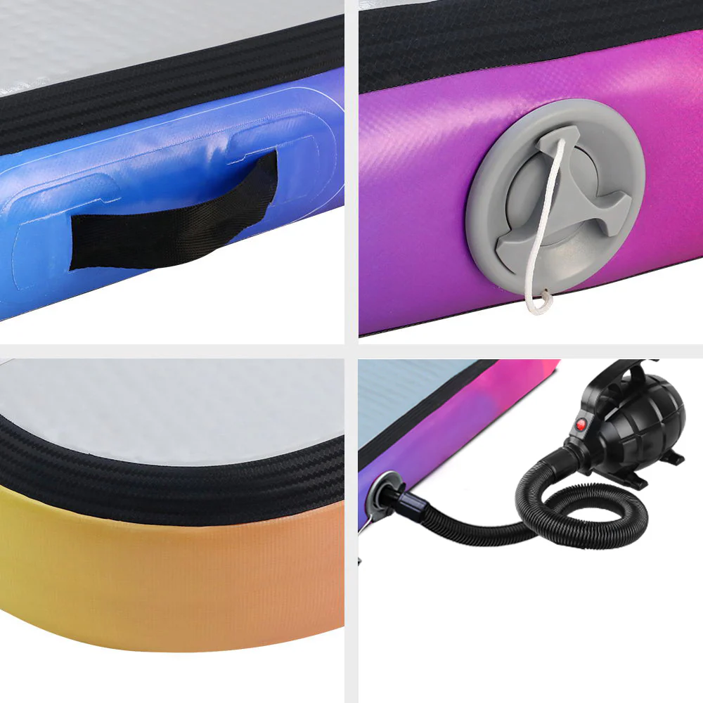 Everfit 5M Air Track Gymnastics Tumbling Exercise Mat W/ Pump Inflatable Colour - Image 3
