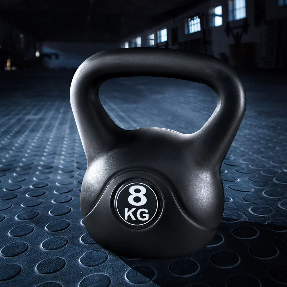 Everfit 8kg Kettlebell Set Weight Lifting Bench Dumbbells Kettle Bell Gym Home - Image 7