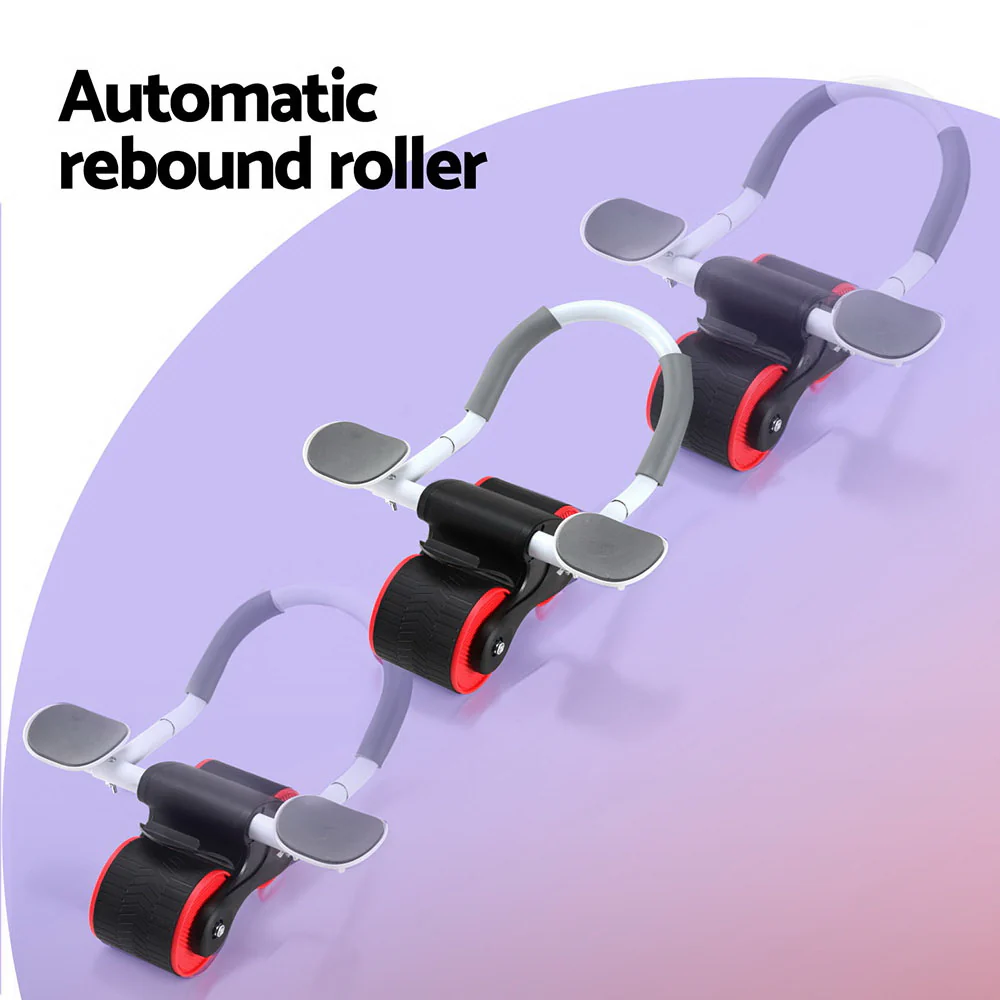 Everfit Ab Roller Automatic Rebound Abdominal Wheel with Knee Pad Home Gym Sport - Image 5