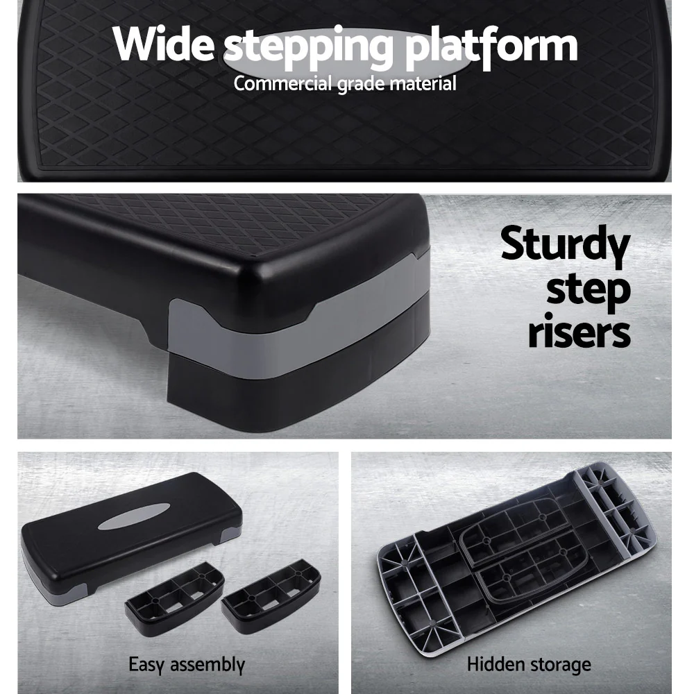 Everfit Aerobic Step Exercise Stepper Steps Home Gym Fitness Block Bench Riser - Image 5
