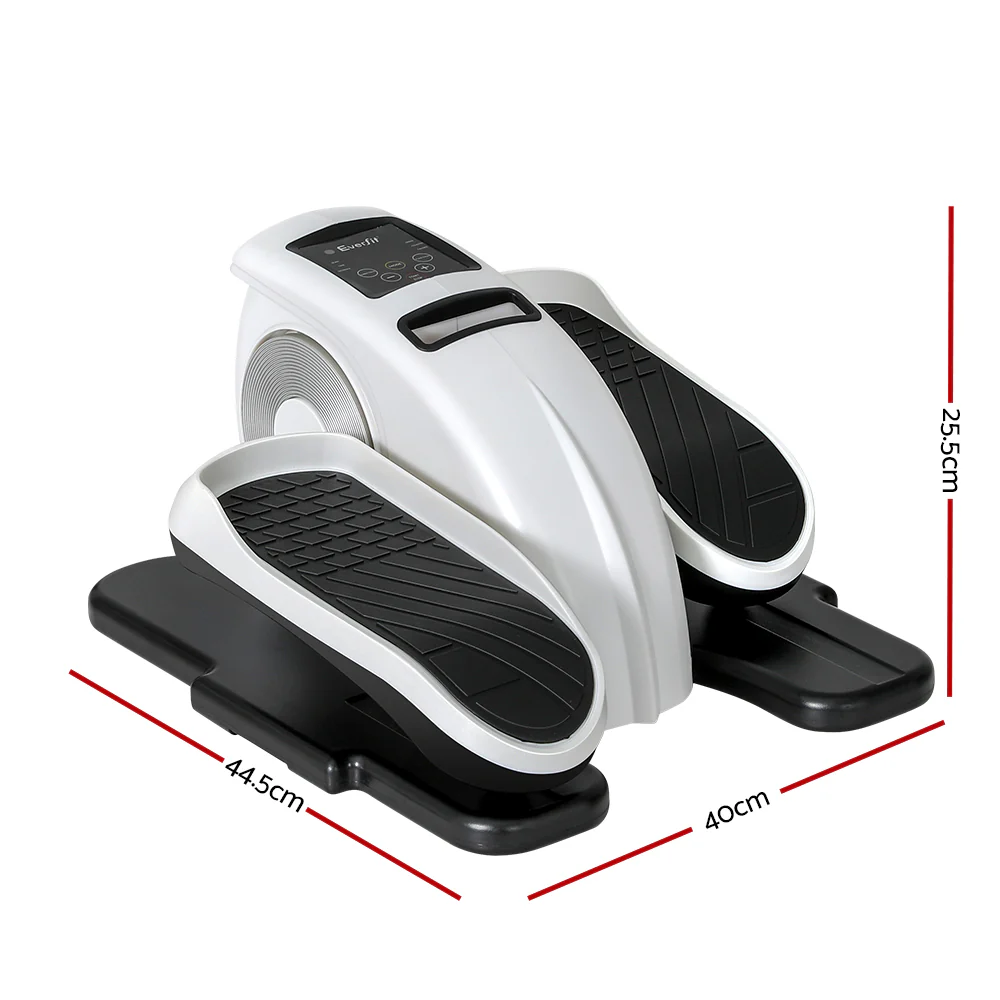Everfit Pedal Exerciser Mini Exercise Bike Cross Trainer 50W White - Image 2
