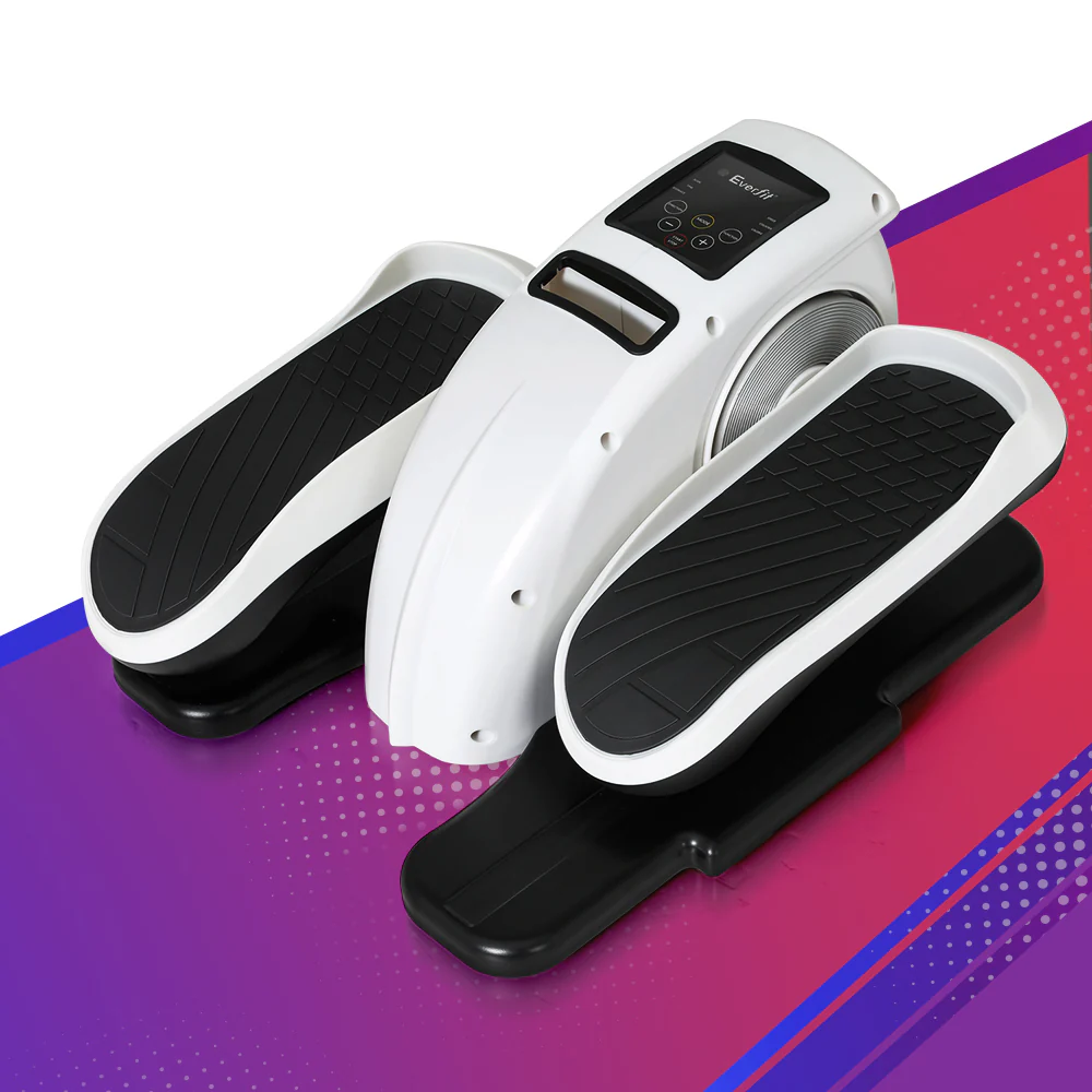 Everfit Pedal Exerciser Mini Exercise Bike Cross Trainer 50W White - Image 7