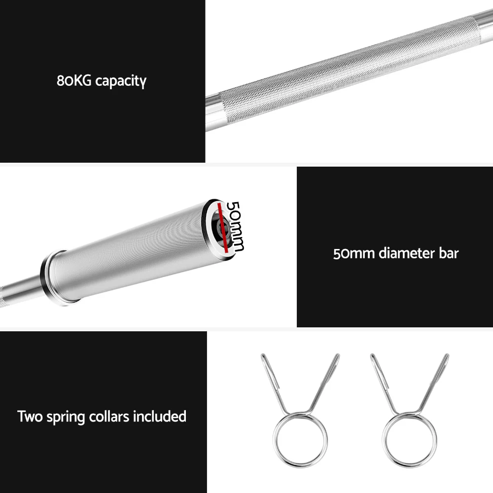 Everfit Barbell Bar Weights Lifting Dumbbells Olympic Training Bar Gym Fitness - Image 7