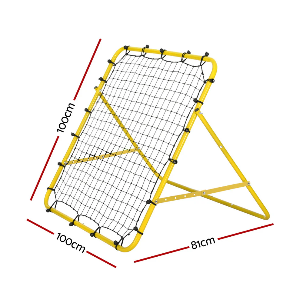 Everfit Baseball Soccer Net Rebounder Football Goal Net Sports Training Aid Yellow - Image 2