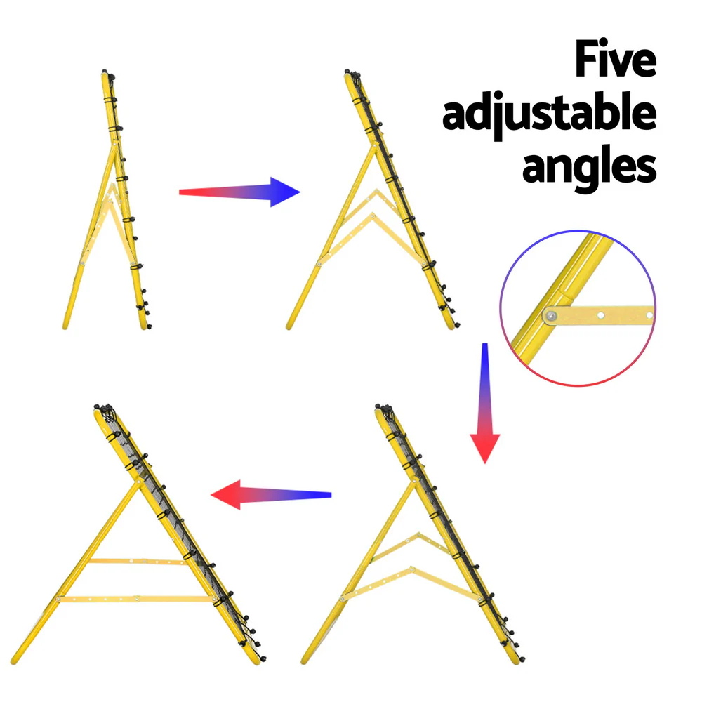 Everfit Baseball Soccer Net Rebounder Football Goal Net Sports Training Aid Yellow - Image 5