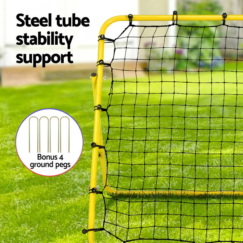 Everfit Baseball Soccer Net Rebounder Football Goal Net Sports Training Aid Yellow - Image 6