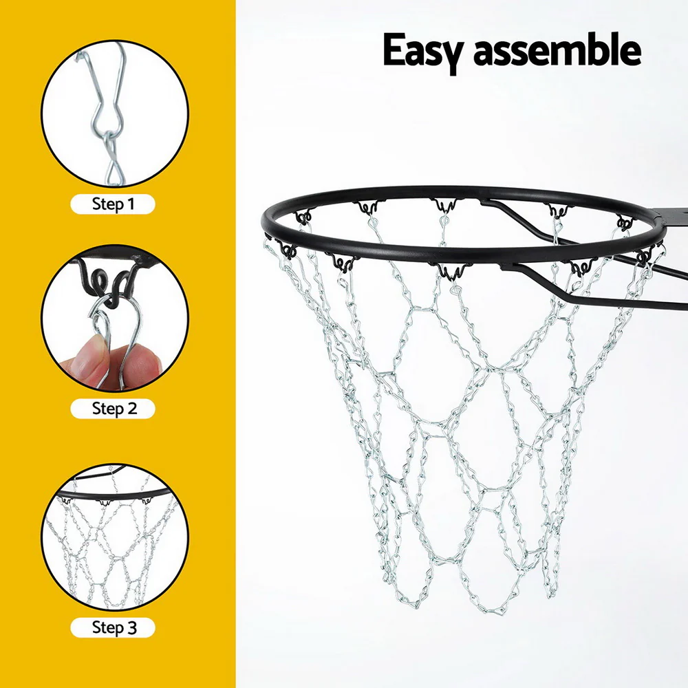 Everfit Basketball Ring Metal Braided Chain Net 12 Loop - Image 7