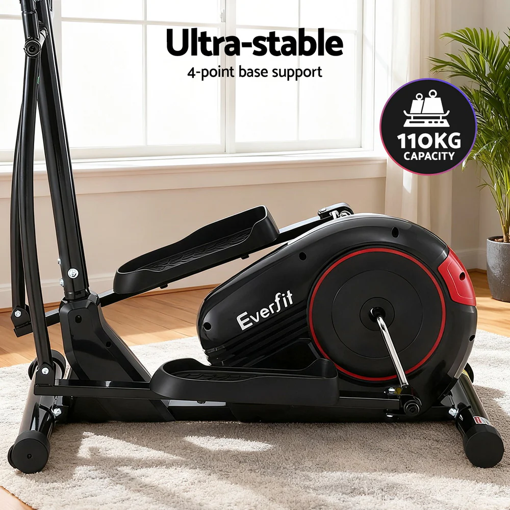 Everfit Exercise Bike Elliptical Cross Trainer Home Gym Fitness Machine LCD - Image 5