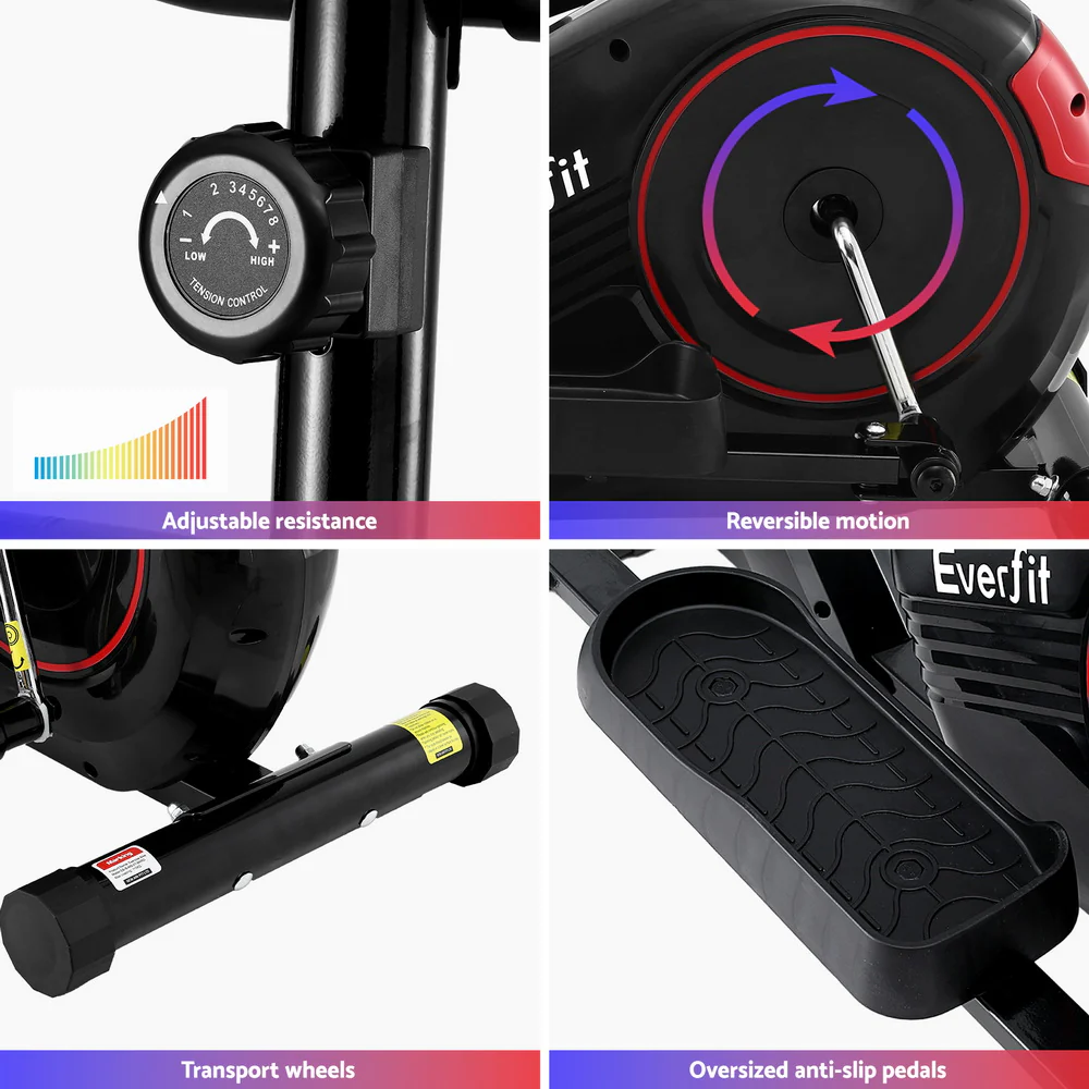 Everfit Exercise Bike Elliptical Cross Trainer Home Gym Fitness Machine LCD - Image 7