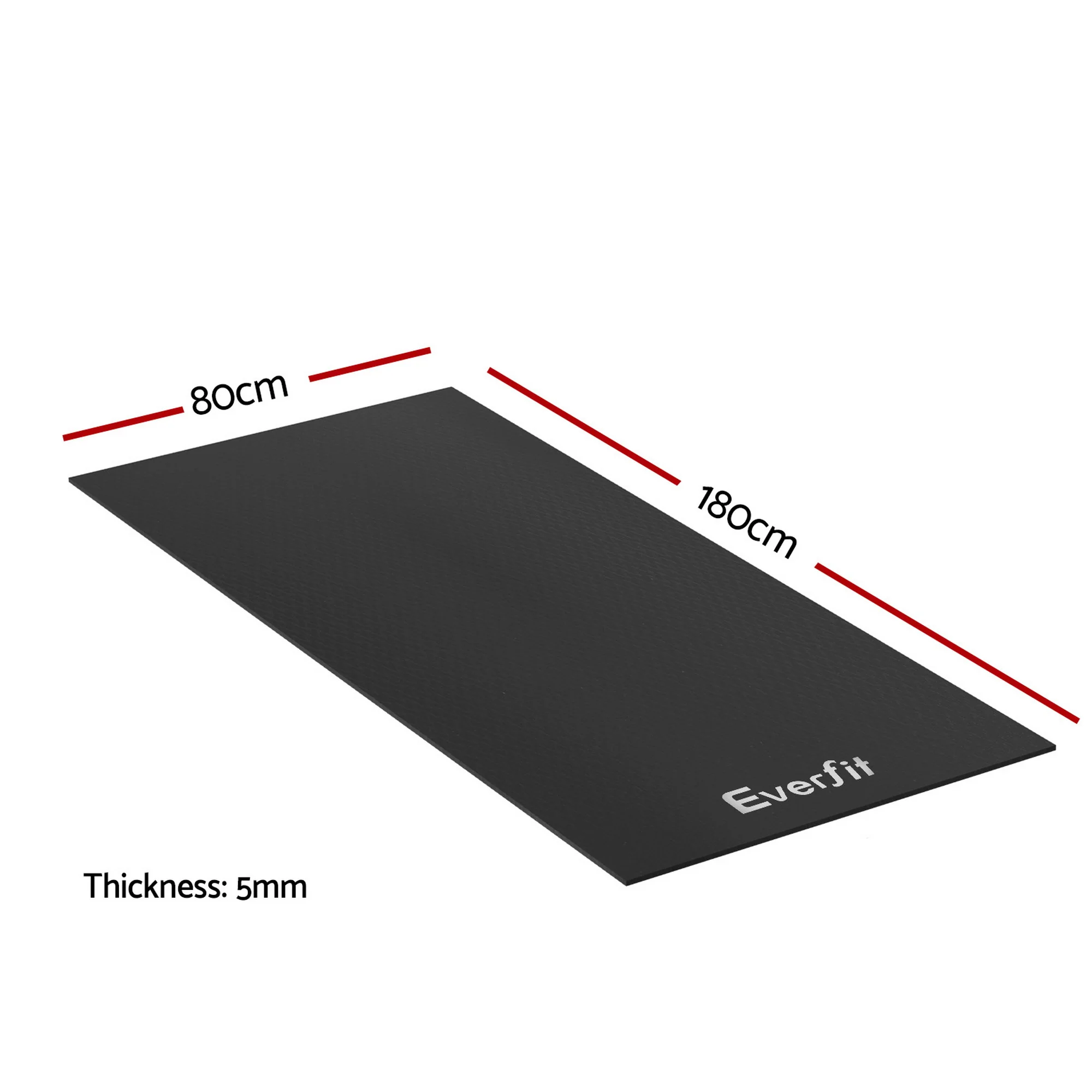 Everfit Exercise Equipment Mat Treadmill Floor Rug Home Gym Fitness Yoga 1.8M - Image 2