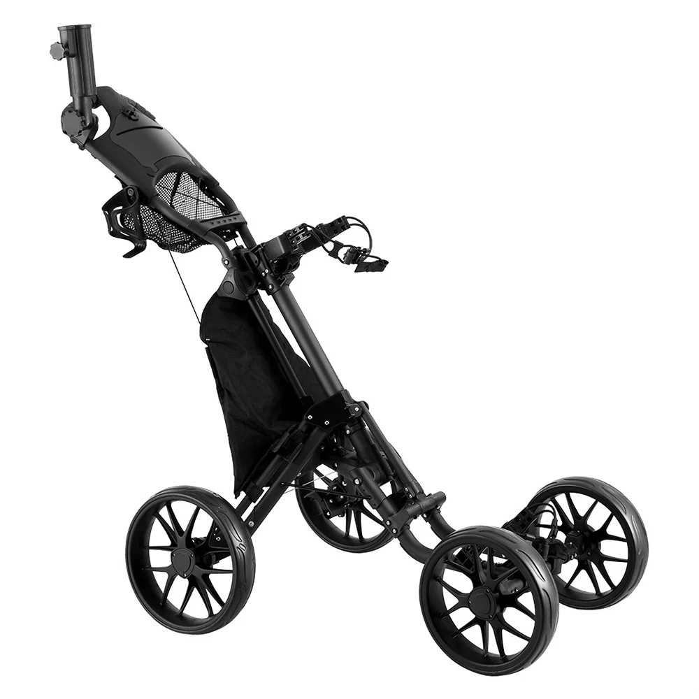 Everfit Golf Buggy Foldable Trolley Golf Cart Wheels Umbrella Bottle Holder - Image 4