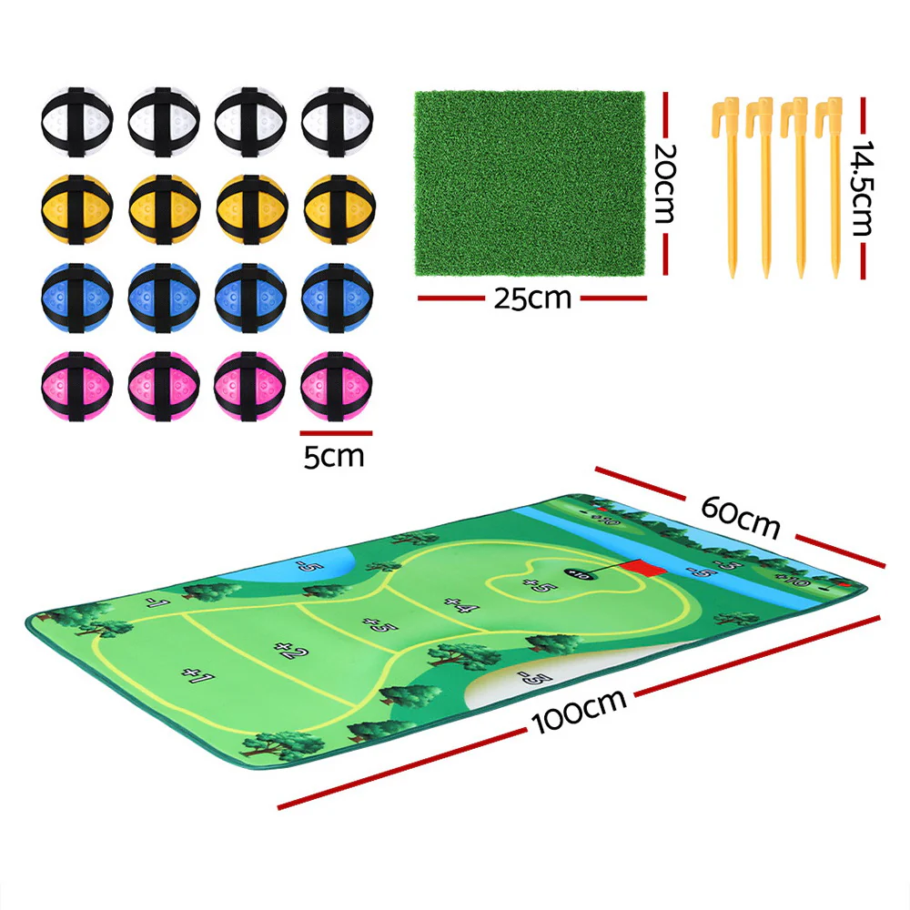 Everfit Golf Chipping Game Mat Indoor Outdoor PracticeÂ Training Aid Set - Image 2