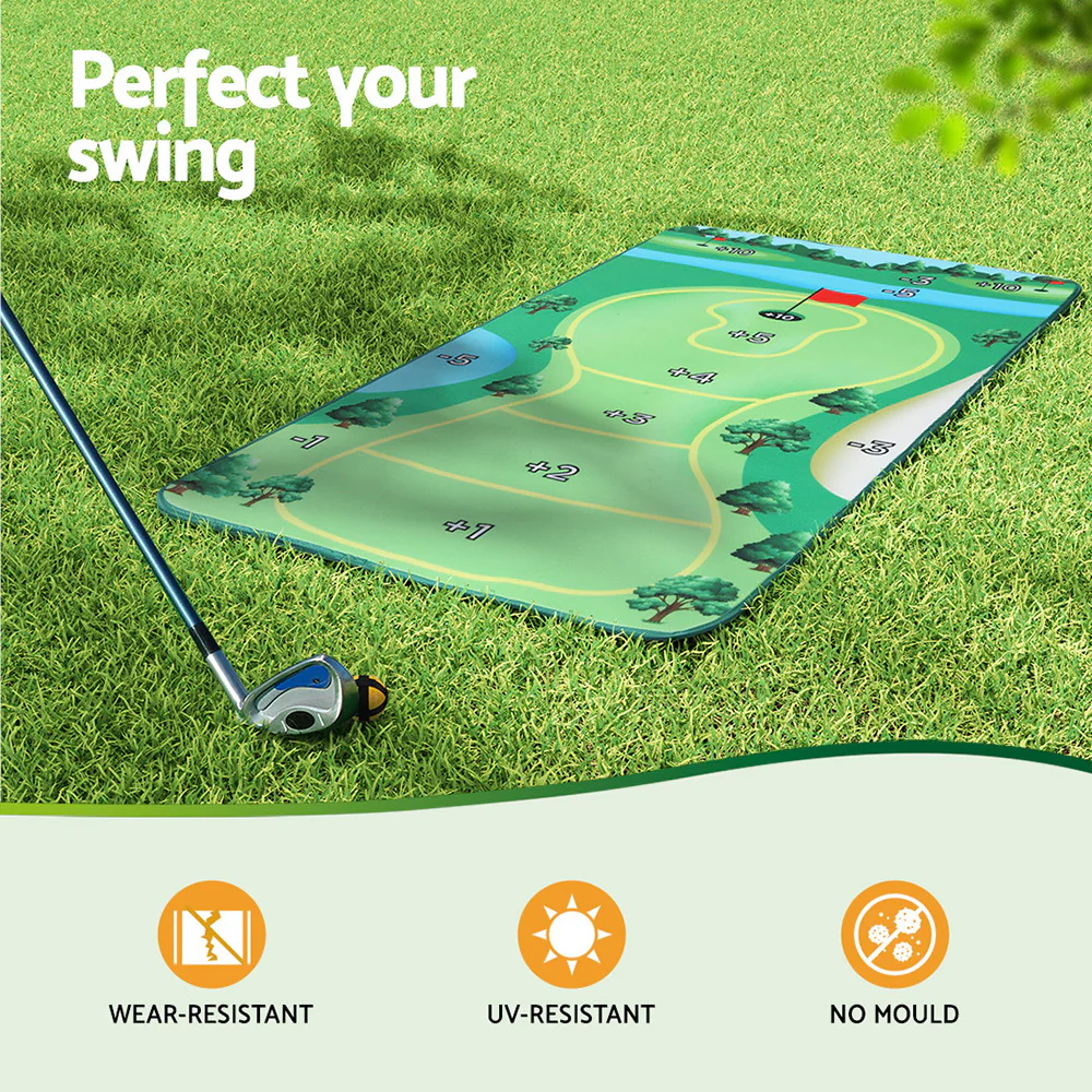 Everfit Golf Chipping Game Mat Indoor Outdoor PracticeÂ Training Aid Set - Image 4