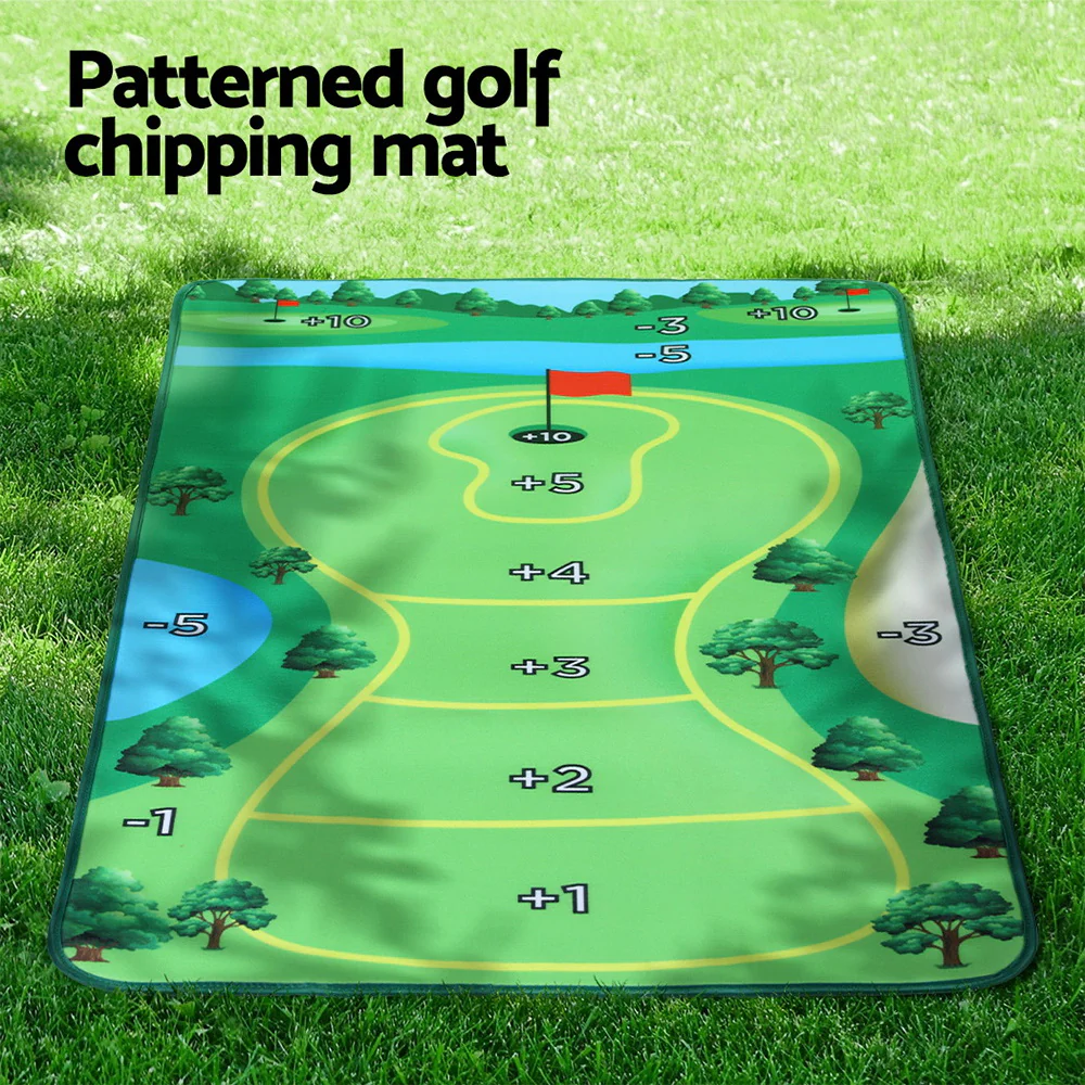 Everfit Golf Chipping Game Mat Indoor Outdoor PracticeÂ Training Aid Set - Image 5