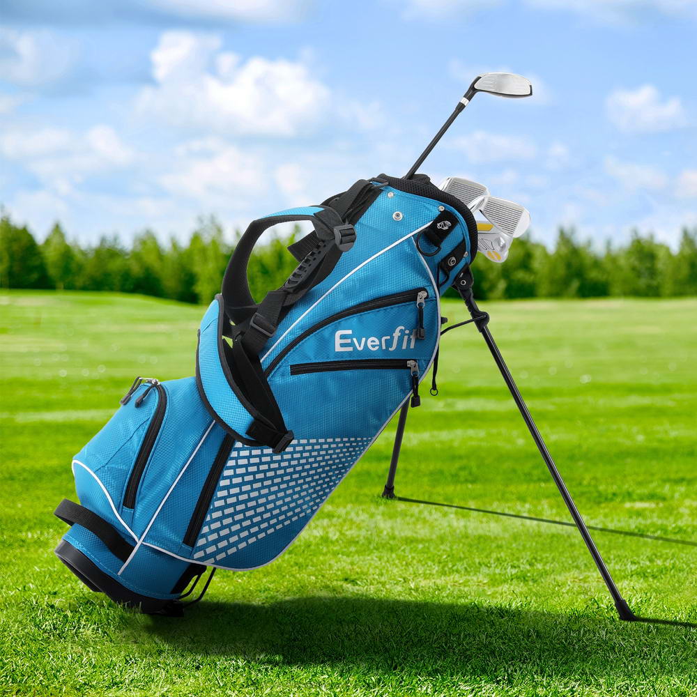 Everfit Golf Clubs Set Junior Right Handed Golf Wedges Iron Golf Stand Bag - Image 5