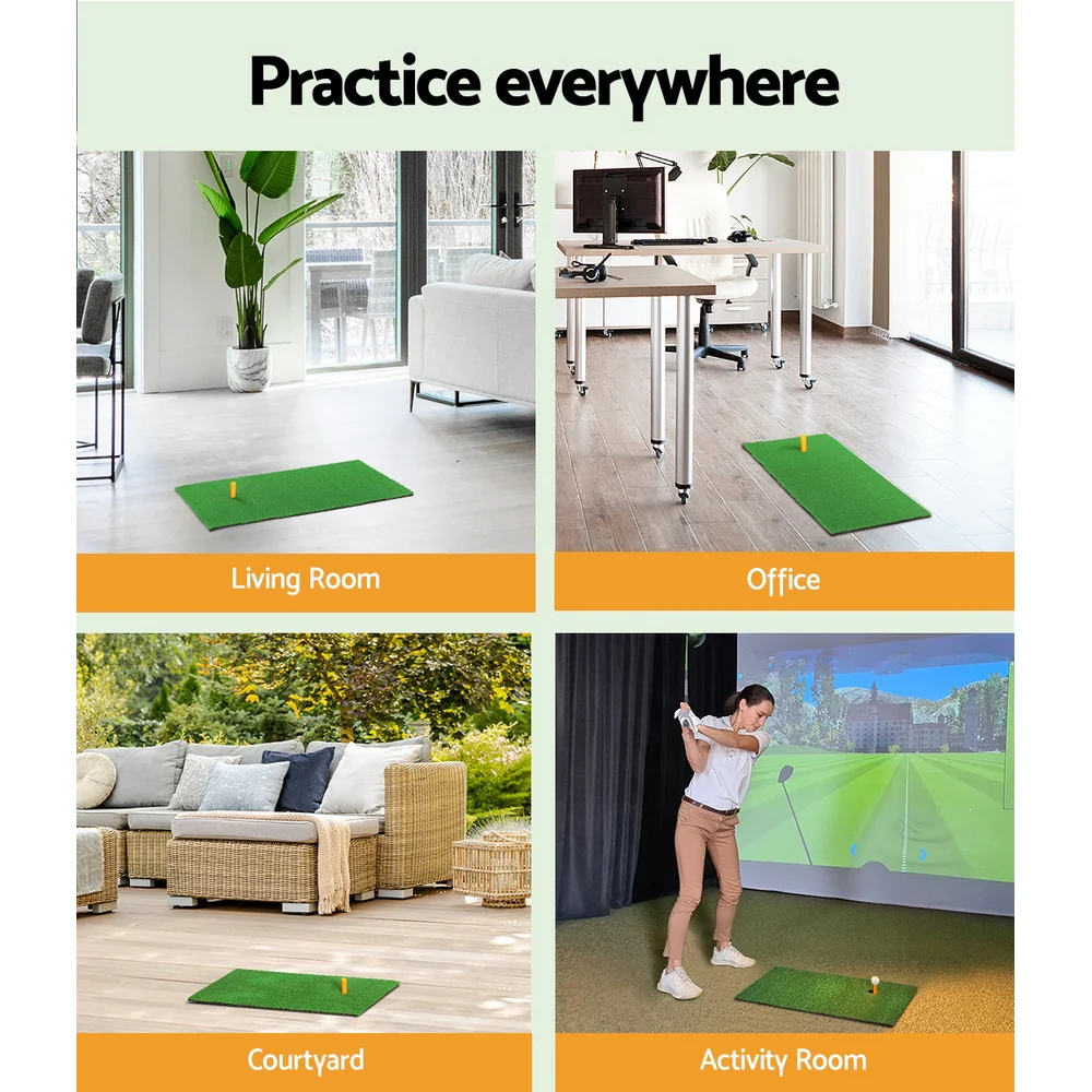 Everfit Golf Hitting Mat Portable Driving Range Practice Training Aid 60x30cm - Image 7