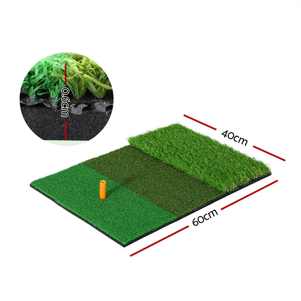 Everfit Golf Hitting Mat Portable DrivingÂ Range PracticeÂ Training Aid 3 in 1 - Image 2
