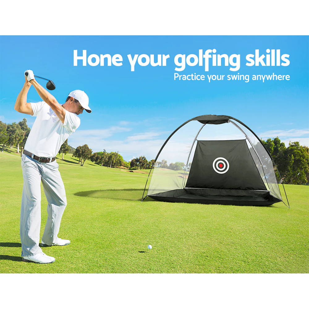 Everfit 3M Golf Practice Net And Training Mat Set Driving Target Black - Image 5