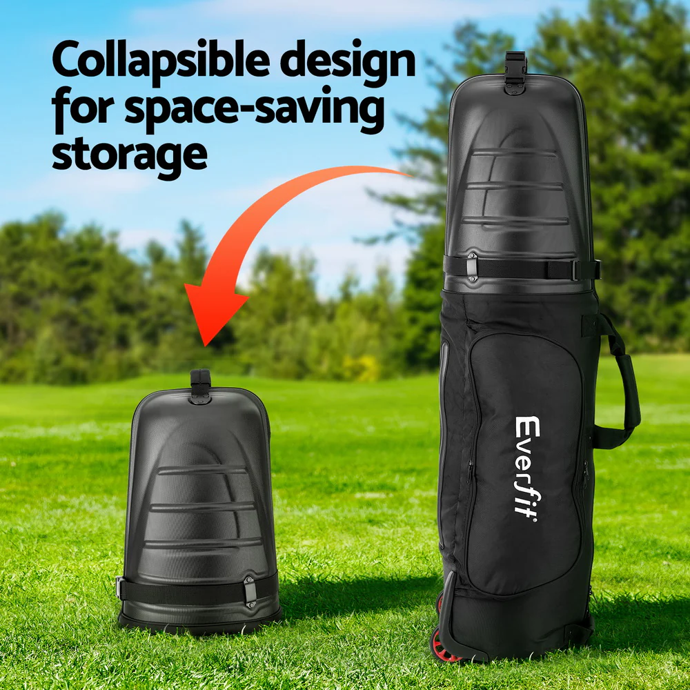 Everfit Golf Travel Bags for Airlines with Wheels Golf Clubs Hard Case Foldable - Image 7