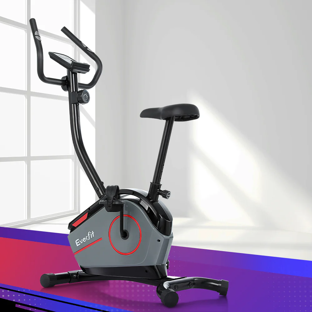Everfit Magnetic Exercise Bike 8 Levels Upright Bike Fitness Home Gym Cardio - Image 5
