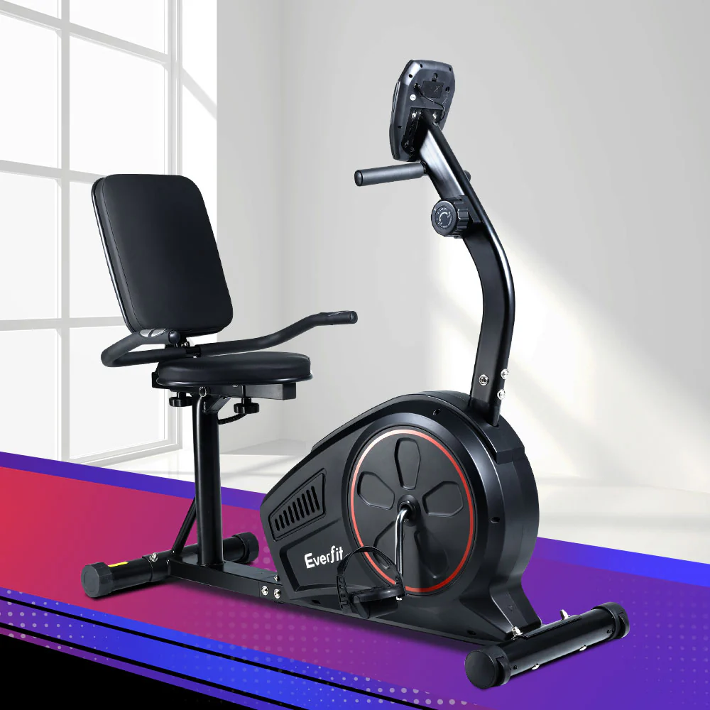 Everfit Exercise Bike Magnetic Recumbent Indoor Cycling Home Gym Cardio 8 Level - Image 7