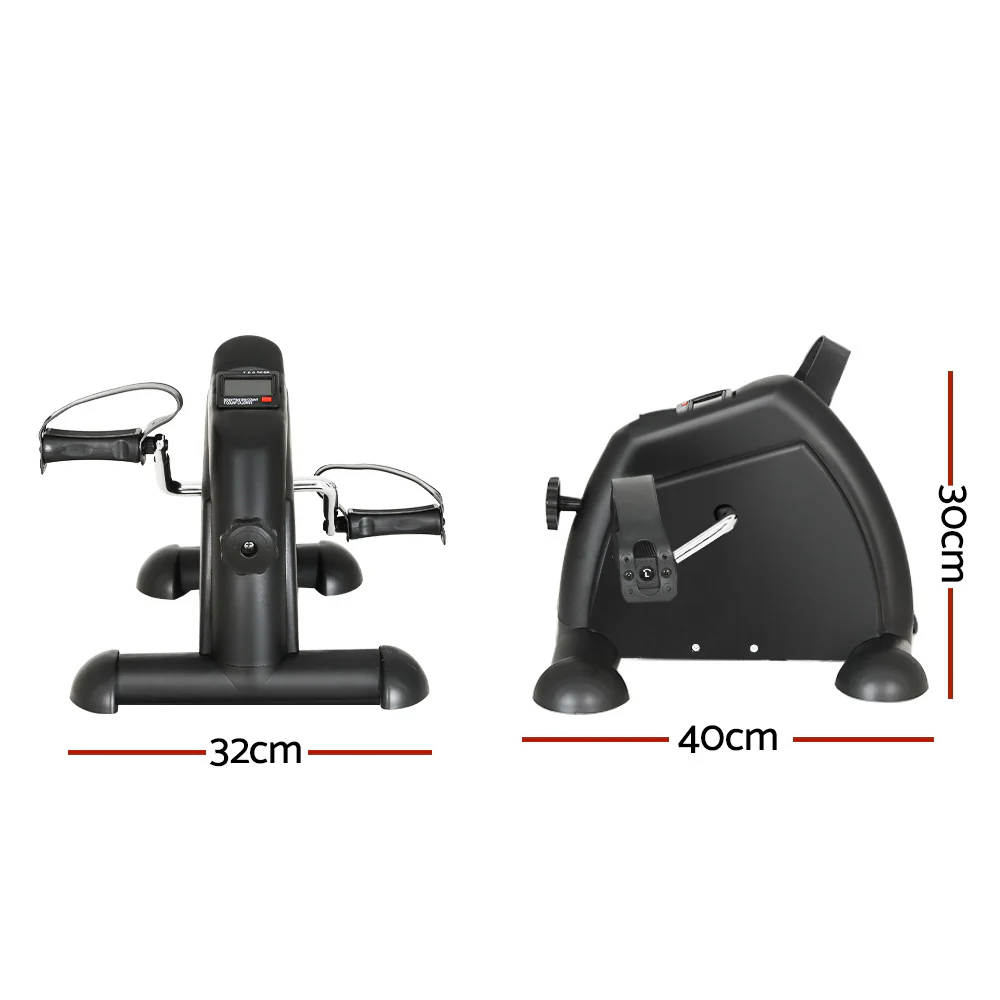 Everfit Pedal Exerciser Mini Exercise Bike Cross Trainer Black - Image 2