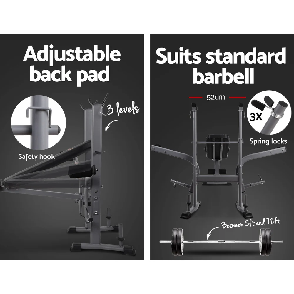 Everfit Weight Bench 8 in 1 Bench Press Adjustable Home Gym Station 200kg - Image 7