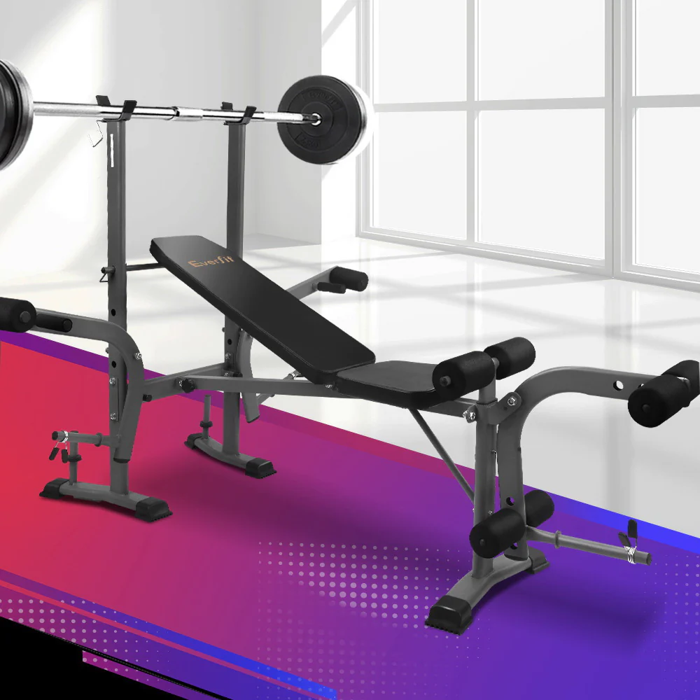 Everfit Weight Bench 8 in 1 Bench Press Adjustable Home Gym Station 200kg - Image 8