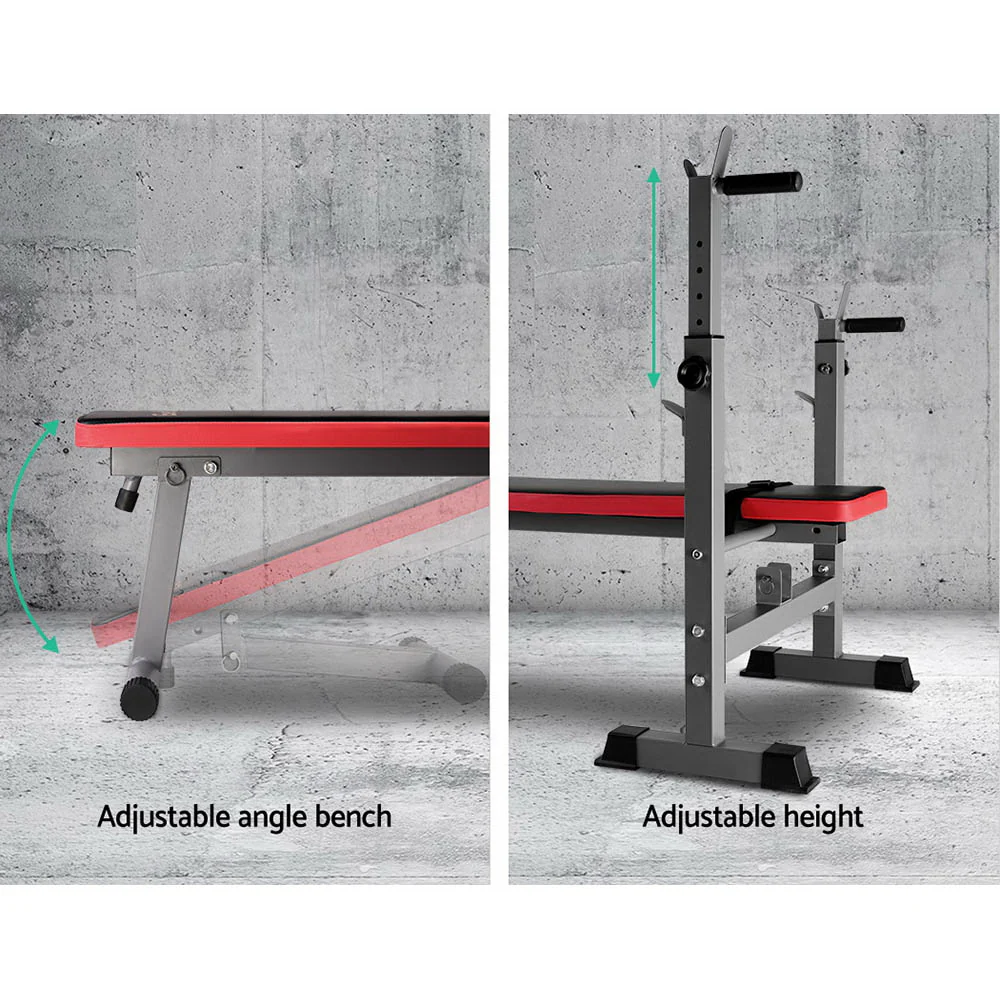 Everfit Weight Bench Squat Rack Bench Press Home Gym Equipment 200kg - Image 3