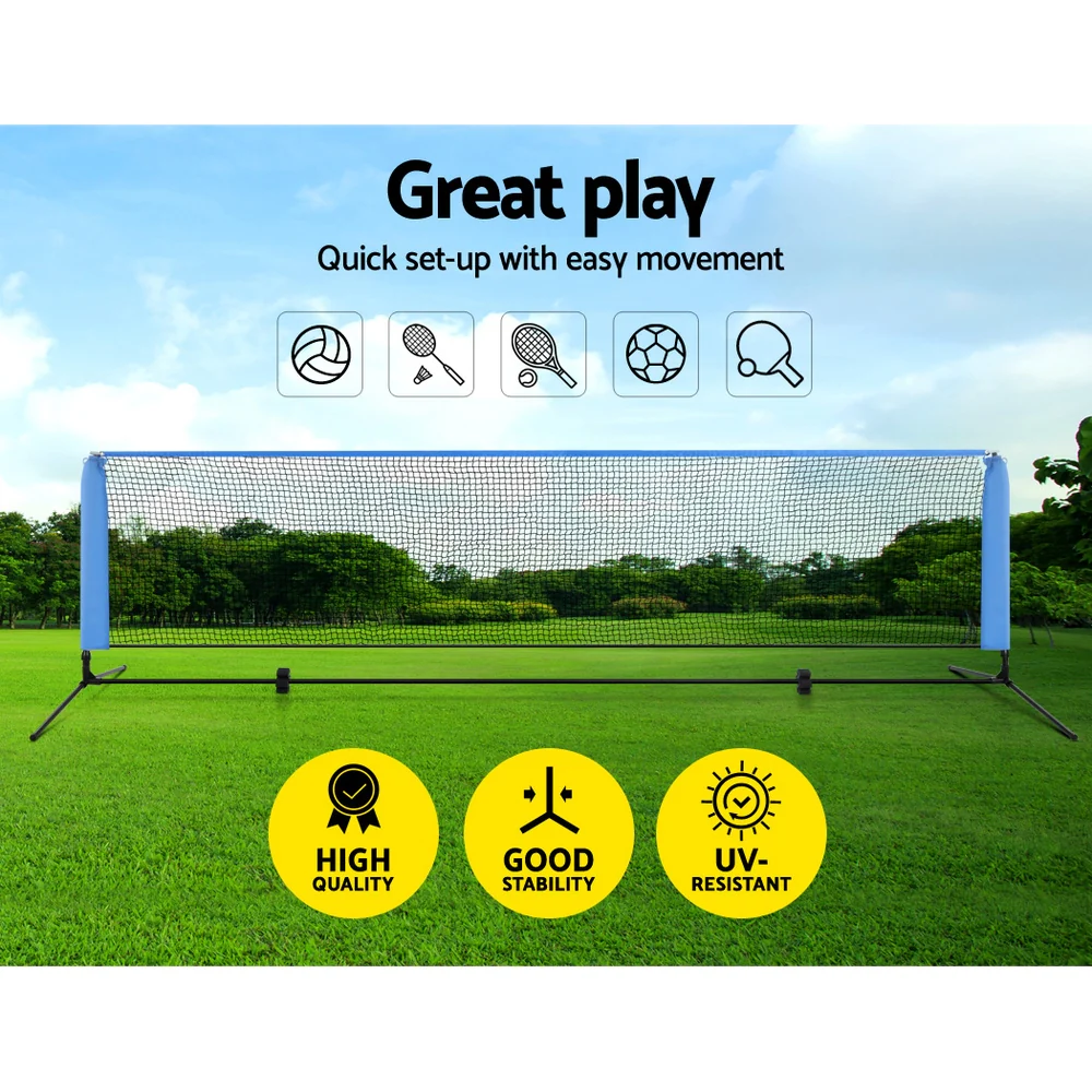 Everfit 4m Badminton Tennis Net Portable Volleyball Kit Adjustable Height - Image 3